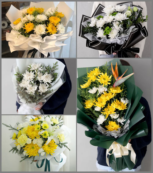 广东肇庆市广宁县南街镇本策村白事花束代送